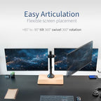 VIVO Dual Monitor Desk Stand for 13 to 32 inch Screens, STAND-V002FD-B - Image 5