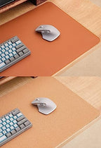 Ruby Lil Waterproof Leather Mouse Pad, Natural Cork & PU Leather Dual Side, Office Desk Writing Mat with Stitched Edge for Office Work/Home/Decor,Chocolate,80x40cm - Image 7