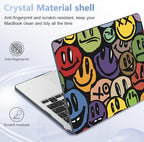 Case for 2026/2025/2024/2023 MacBook Air 15-inch Laptop Release M5 A3448 /M4 A3241 /M3 A3114 /M2 A2941, Stylish Protective Hard Shell Cover for MacBook Air 15.3 inch, Happy Emoji - Image 6