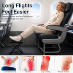 Portable Folding Long Flight Airplane Foot Rest, 2 Pcs - Image 3