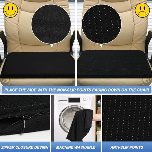 Gel Seat Cushion for Long Sitting - 20" x 20" x 1.8" (Extra Thick＆Soft) - Image 6