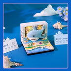 3D Calendar 2027,3D Desk Calendar 2027,Cute Ocean Shark Tear-Off Paper Sculpture Desk Calendars,3D Desk Calendar Memo Pad 2027,3D Memo Pad Creative Tear Away Weekly planner Carving Art Calendar Notepad,Gift,Paper sculpture calendar (Ocean Shark) - Image 3