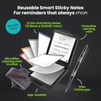 Rocketbook Reusable Smart Sticky Notes, Restickable Memo Pad, 3"x3" - Image 3