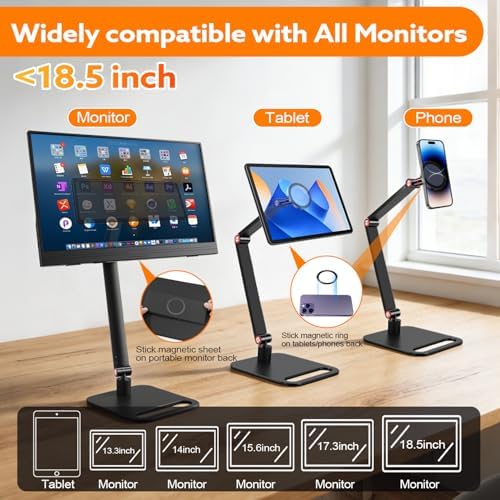 Strong Magnetic Portable Travel Monitor Stand Adjustable Tablet Holder - Image 5
