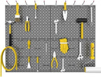 WALMANN 4-Pack 12"x16" Metal Pegboard Panels, Tool Organizer Pegboard - Image 2