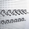 12 Pack Pegboard Hooks (6 S + 6 M), Heavy Duty Iron Utility Hooks Fit 1/4" Pegboards, Anti-Scratch Tool Organizer Hangers for Garage, Workbench, Craft Room, Kitchen - Black by Unknown