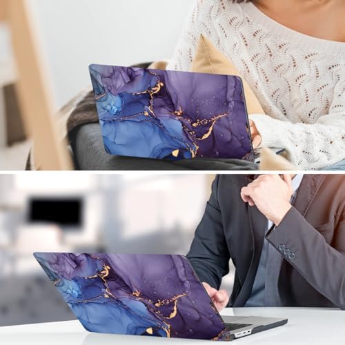 DONGKE for MacBook Air 13 Inch Case M5 2026 M4 2025 M3 M2 2024-2022 A3449 A3240 A3113 A2681, Plastic Hard Shell & Keyboard Cover & Screen Film for MacBook Air 13.6 Inch Case - Abstract Marble - Image 7