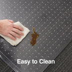 Staples Office Chair Mat, Clear, 60x46 Inch, Low-Pile Carpet - Image 4