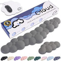 Cloud Keyboard Wrist Rest – Create-ables Qloud Cloud Wrist Rest for Computer Keyboard and Mouse, Ergonomic Memory Foam Wrist Pad with Non-Slip Base, Includes Cloud Mouse Pad – Gray by Create-ables