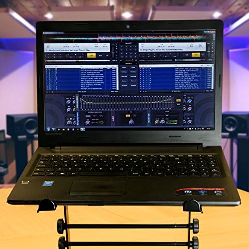 RockJam RJLP1 Adjustable DJ Laptop Stand, Anti Slip Desktop Riser - Image 4