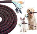 Cable Sleeve Self-Wrapping Wire Loom, Black Red,1/2 Inch x 100FT by QCSIW