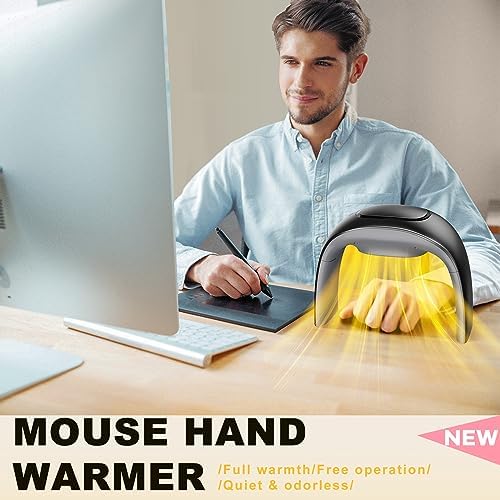 Desk Mouse Pad Hand Warmer Super Quiet 110v 100w - Black - Image 2