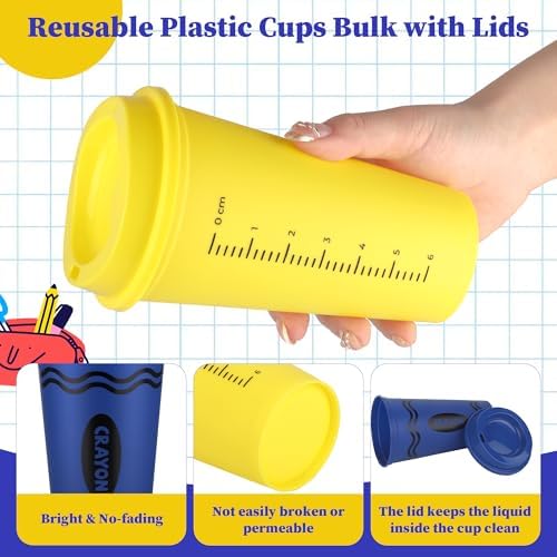 Kochorie 24 Pcs 16 Oz Back to School Plastic Cups Thanks to Teacher Cups - Image 3