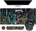 Large Desk Mat, Mouse Pad with Wrist Support, Keyboard Wrist Rest Set by Lateefah