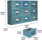 Apothecary Drawers Apothecary Cabinet with Drawers, Blue - Image 3