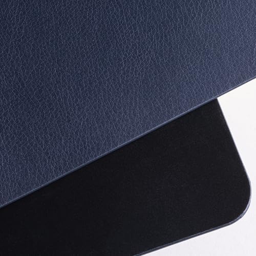 Nekmit Leather Desk Blotter Pad 36 x 20 Inches, Flat, Non-Slip, Waterproof, Blue - Image 6