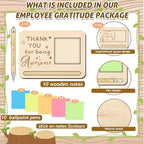 Dispowreath 10 Set Employee Christmas Appreciation Gift Sticky Note Holder - Image 3