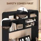 5-Tier Desk Shelf, 37.4''W Desktop Bookshelf for Computer Monitor - Image 5