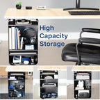 VIVO Black Under Desk Storage Cabinet, DESK-SC01 - Image 5