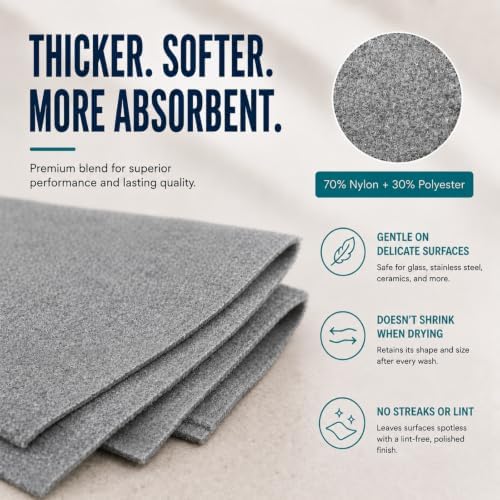 10Pcs Magic Cleaning Cloth, Streak-Free in One Wipe with Water Only(XXL) - Image 4
