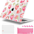 for MacBook Pro 16 inch Case 2019 2020 Release Model A2141, Plastic Hard Shell Cover with Keyboard Cover & Screen Protector for MacBook Pro 16 inch with Touch Bar, Strawberries by WelcomeViseNewitems