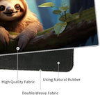 4 in 1 Mouse Pad Combo, Large Gaming Mouse Pad + Keyboard Wrist Support + Mouse Wrist Rest + Coaster, Table Pad with Stitched Edge Ergonomic Wrist Pad Set, Sloth - Image 6