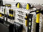 Wall Control Pegboard Rack Horizontal Metal Pegboard Garage Tool Storage Pack - Two 32-Inch Wide x 16-Inch Tall Easy To Install Peg Boards (Beige) - Image 5