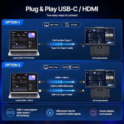 Laptop Screen Extender 15.6", 5 Modes & Detachable Slim Portable Monitor - Image 6