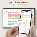 Digital Calendar 27 Inch Touch Screen, Electronic Wall Calendar Chore Chart for Family Monthly/Weekly Planner Rewards Organization, Interactive Large Display Smart Calendar, Desk Mount Included - Image 3