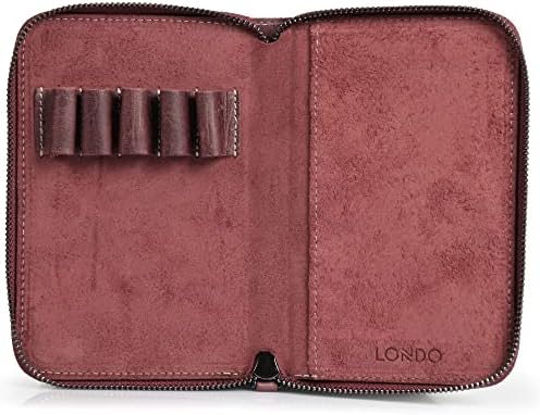 Londo Genuine Leather Padfolio – Portfolio Folder with Pencil Holder, Notepad & Zipper Closure for Business, Office & Travel by Londo