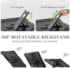 SEYMAC stock Case for Samsung Galaxy Tab S10+ Plus/ S9 FE+ Plus/ S9+ Plus 5G Tablet Case 12.4'' Protective with Screen Protector, Pen Holder, 360 Rotate Stand, Hand Strap, Shoulder Strap, Black1 - Image 4