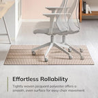 Anji Mountain 48" x 36" Rug'd Office Chair Mat for Carpet & Hardwood Floor - Image 5