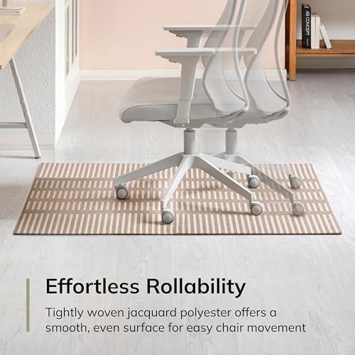 Anji Mountain 48" x 36" Rug'd Office Chair Mat for Carpet & Hardwood Floor - Image 5