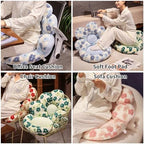 Flower Chair Cushion with Backrest Comfortable Office Chair Pad Student Dormitory Seat Cushion for Sedentary Group Home Decor - Image 7