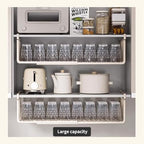 Extendable Under Shelf Storage Basket, Hanging Baskets Under Cabinet Shelf Organizer, for Cabinet Pantry Kitchen Cupboard Desk Counter Bookshelf Space Saver Heavy Duty Slide-in (off - white, 2 Pack) - Image 7