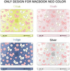 May Chen Compatible with MacBook Neo 13 inch Case 2026 Model A3404, Plastic Hard Shell,Keyboard Cover,Screen Protector,Dust Plug, for MacBook Neo 13" with A18 Pro Chip, Ribbons Girly - Image 4