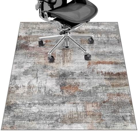 Office Chair Mat for Hardwood Floor&Tile Floor,36"X 48"-Abstract Grey by LreedyMat