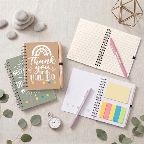 Sprial Notebooks with Pens Bulk, 48 Pack, 5.5 x 4.7 Inch, Boho - Image 2