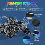 Mouse Pad with Phone Holder, Wireless Charging Desk Mat, RGB Gaming Mousepad Home Office Large Desk Pad with Ultra-Smooth Surface, Non-Slip Base, Waterproof Keyboard Pad,Topographic Black - Image 6