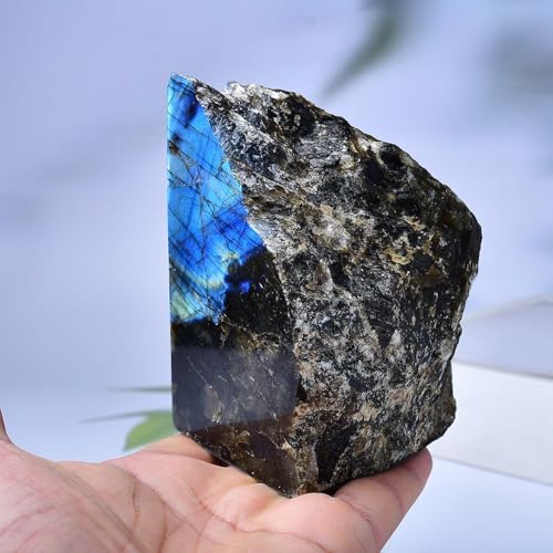 Labradorite Bookends Decorative Blue Crystal Stone Book Holders Heavy Duty - Image 4