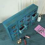 Apothecary Drawers Apothecary Cabinet with Drawers, Blue - Image 5