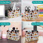 Supply Organizer Cowboy Hat Honey Corn Strawberry Pears Cake Wheat Multi‑Compartment Compact Baskets,Art‑Craft with Standard Desk‑Size - Image 4