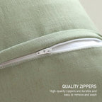 ISAENNE French Linen Rectangle Throw Pillow Cover,Set of 2,20"x12"-Daffy B - Image 6