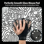 Tempered Glass Gaming Mousepad, 16x20 inch Mountains White Tempered Glass Mousepad, Professional Esport MousePads, Durable Mouse Mat, Smooth Surface - Image 6