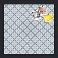 PinPix 12x12 inch Cork Bulletin Board. This Decorative Framed Pin Board Comes with Diamond Pattern in Shades of Blue Design and Satin Black. Ideal for Home, Office Decor or School (PinPix-222) by PinPixBulletinBoards