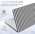 4-in-1 Hard Case for MacBook Neo 13 (A3404), Black & White Stripes - Image 6