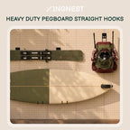 6-Pack Large Heavy Duty Pegboard Hooks - 66 lbs Capacity - Image 5
