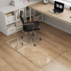 Tempered Glass Chair Mat for Carpet, 30"x42" Clear Floor Mat by MYSUNORIA