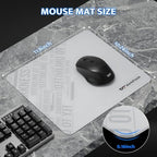 darkFlash Glass Mouse Pad 11.8×10.2 Inch, Ultra-Smooth Tempered Surface, Precision Tracking, Anti-Slip Rubber Base, Durable Etched Finish, Ideal for Gaming & Work(DMP300) - Image 5