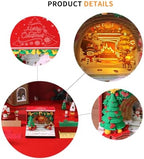 2027 3D Paper Carving Desk Calendar With LED Light (Christmas Arch) - Image 5